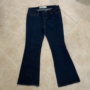 2 pairs of denim boot cut jeans